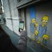 Murales en Milán muestran a Los Simpson como víctimas del Holocausto