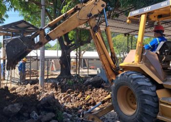 Inician la construcción del muro del Centro Escolar Fabio Morán en Las Chinamas