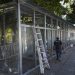 Construyen puestos temporales para vendedores del mercado de Santa Ana