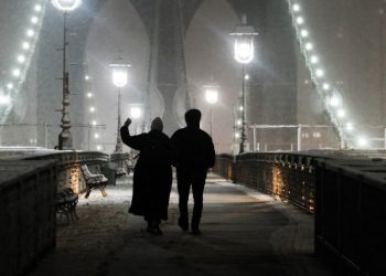 Nueva York registra su mayor nevada en un invierno inusualmente templado