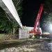 Obras Públicas instala las vigas del nuevo puente en el cantón Apancoyito, en Santa Isabel Ishuatán