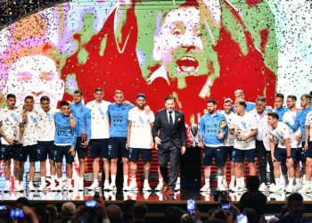 La Conmebol rindió homenaje a la selección argentina campeona del mundo en Qatar 2022