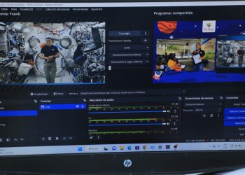Frank Rubio se conecta desde el espacio con niños de comunidades en el museo Tin Marín