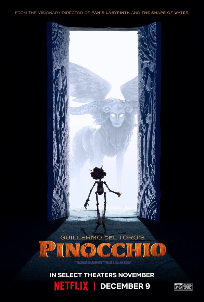Pinocchio Guillermo del Toro poster grifo