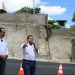 El Ministro de Obras Públicas entrega obra de protección en talud