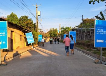 Entregan calles renovadas en El Refugio, Ahuachapán