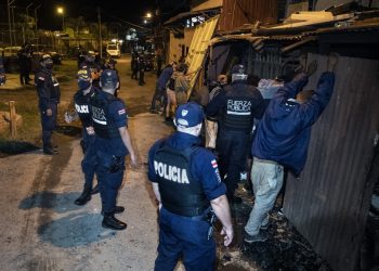 Más de 2,600 detenidos tras primera semana de operación contra el crimen en Costa Rica