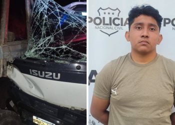 PNC captura a supuesto responsable del fuerte accidente que dejó cuatro fallecidos y varios lesionados en carretera a Comalapa