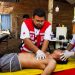 Cruz roja realiza simulacro de rescate acuático en El Espino