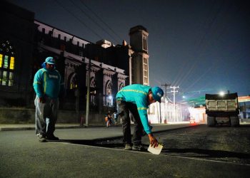 Inician recarpeteo de las calles cercanas a la iglesia El Calvario