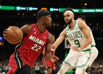 Miami Heat vence a los Boston Celtics 123-116 y arranca arriba en la final del Este