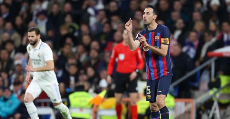 Sergio Busquets, capitán del Barcelona. Foto: AFP