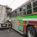Busero choca con rastra y deja cuatro personas lesionadas en San Pedro Perulapán