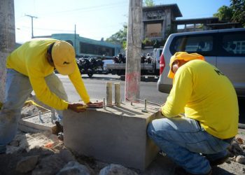 Obra civil de semáforos inteligentes tiene un 80% de avance