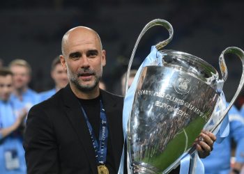 La broma de Guardiola tras ganar la final: «Ahora estamos solo a trece Champions del Real Madrid»