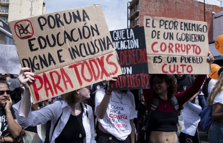 COSTA RICA-EDUCATION-BUDGET-PROTEST | Diario El Salvador