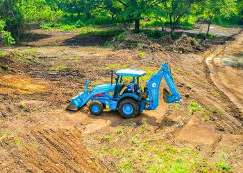 Preparan el terreno para la instalación de la feria santaneca