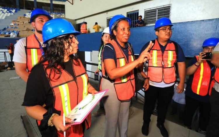 Delegada Técnica Internacional de Baloncesto visitó intalaciones para Juegos. Fotos: Indes
