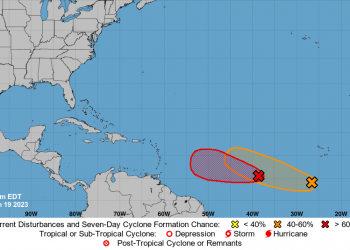 Se formó la depresión tropical Tres en el océano Atlántico central