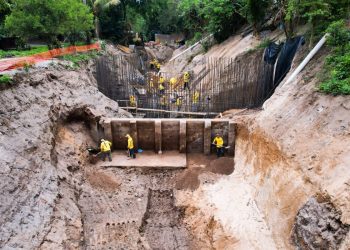 El MOP invierte $3.8 millones en trabajos de mitigación en la Pedrera Antigua, en Ilopango
