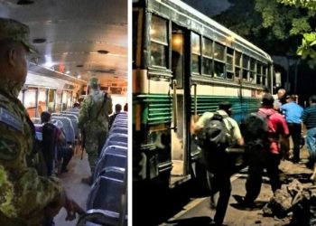 Soldados acompañan hasta su destino a usuarios de buses interdepartamentales