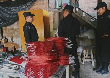 La PNC decomisó pirotécnicos en talleres en Cuscatlán