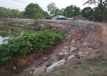 A punto de finalizar obras en bordas del río Grande de San Miguel
