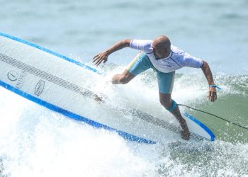 «Ayer mi hijo me dijo: “¡papi quiero una medalla de oro, si te la ganas va a ser mía!”, él fue mi motivación dentro del agua, Amado de Jesús Alvarado, surfista