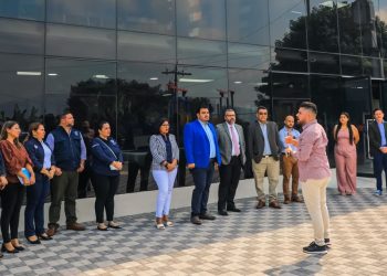 Comitiva de la PGR realiza recorrido en CUBO Santa Lucía, Mejicanos