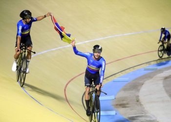 Colombia y México pedalearon por el oro en la pista
