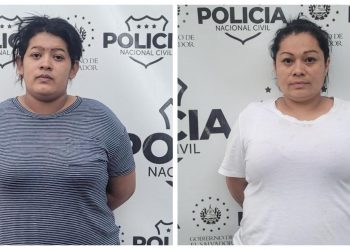 Capturan a dos mujeres extorsionistas en Santiago Texacuangos