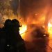 Incendio de bus provocó fuerte congestionamiento vehicular en carretera Los Chorros