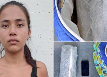 Policía captura a mujer que transportaba más de mil dólares en droga en una pañalera