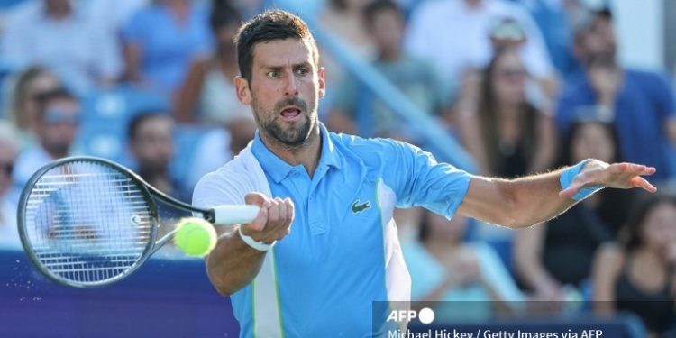 En un exigente y épico duelo, Novak Djokovic doblegó en la final del Master 1000 de Cincinnati al español Carlos Alcaraz, actual número uno de la ATP. Foto/AFP