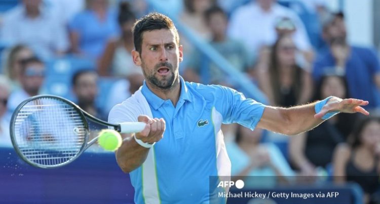 En un exigente y épico duelo, Novak Djokovic doblegó en la final del Master 1000 de Cincinnati al español Carlos Alcaraz, actual número uno de la ATP. Foto/AFP