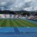 El césped del Estadio Nacional Jorge «Mágico» González luce impecable