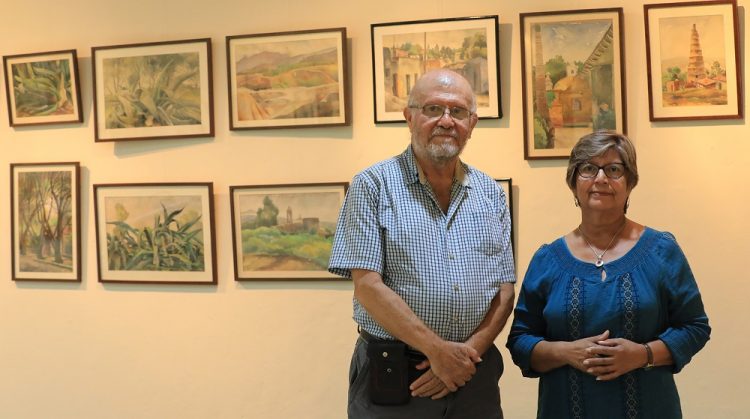 Raúl Leiva hijo y Ana María Minero.