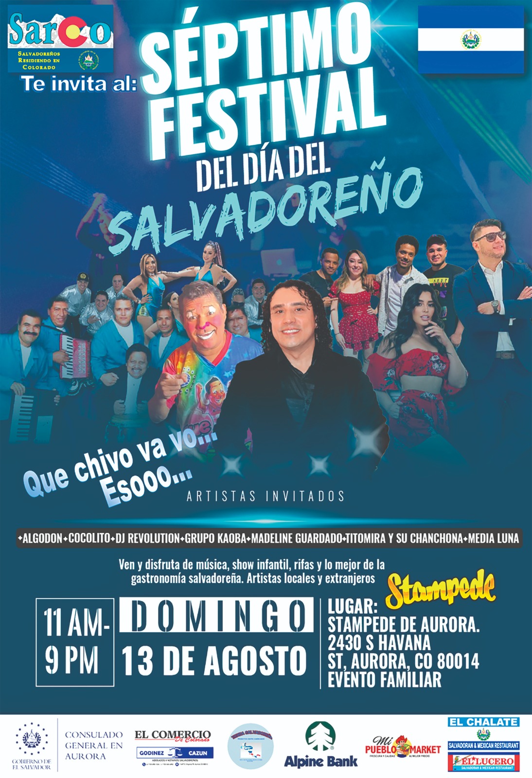 Celebrarán el VII Festival del Día del Salvadoreño en la ciudad de