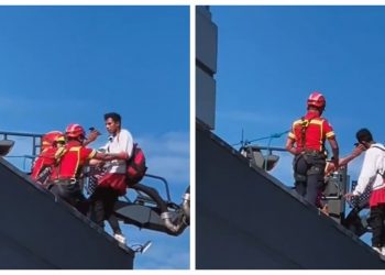 Bomberos en Guatemala rescatan a salvadoreño que pretendía lanzarse de edificio