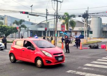 Motociclista muere en accidente de tránsito en Paseo General Escalón