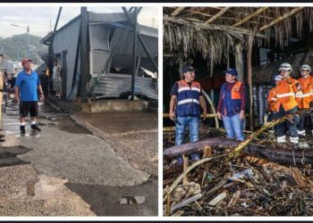 Fuerte oleaje causa daños en muelle del Puerto e inundaciones en ranchos de La Libertad