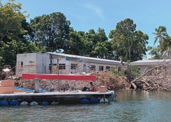 Construcción de unidad de salud en isla Tasajera, La Paz, tiene 90 % de avance