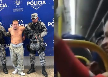 Marero que hizo señas alusivas a la pandilla en un bus fue detenido