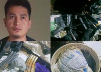Incautan armamento que terrorista de la MS tenía enterrado en Tepecoyo