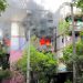 Bomberos controlan incendio en edificio de apartamentos en residencial Modelo, San Salvador
