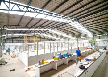 Trabajos en mercado de Santa Ana tienen un avance de 80 %