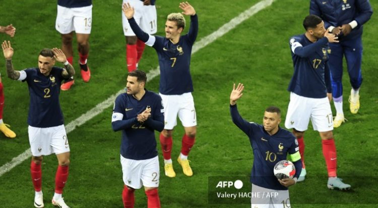 La selección francesa derrotó con goleada de 14-0 a la débil Gibraltrar, rumbo a la Eurocopa 2024. Foto/AFP