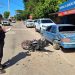 Motociclista sufrió graves lesiones tras accidente de tránsito en Santa Ana