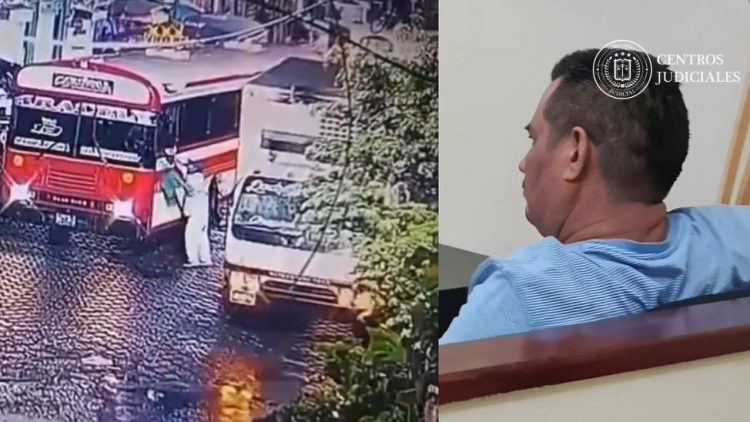 Gilfredo H, motorista de la ruta 13 es acusado de homicidio culposo. Foto Centros Judiciales