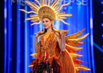 ¡Impresionante! Miss Universo El Salvador impactó al público con su traje nacional